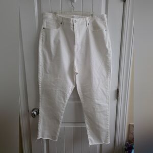 Loft The Skinny White Jeans Plus Size 34/18